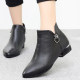 Matte short boots for women 2024 spring and autumn genuine leather soft sole Martin boots single boots large size plus velvet cotton shoes mother boots