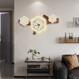 Украшение часов для гостиной живопись, живопись 2025 новый ТВ фон настенные часы живопись, живопись элитные настенные часы для столовой живопись, живопись