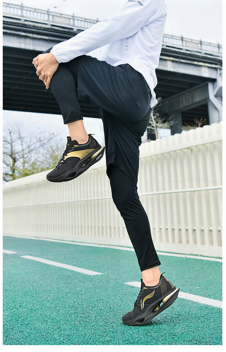 大童运动跑步鞋男莆田专业竞速学生中考体侧碳板减震飞电C6U跑鞋 — 24