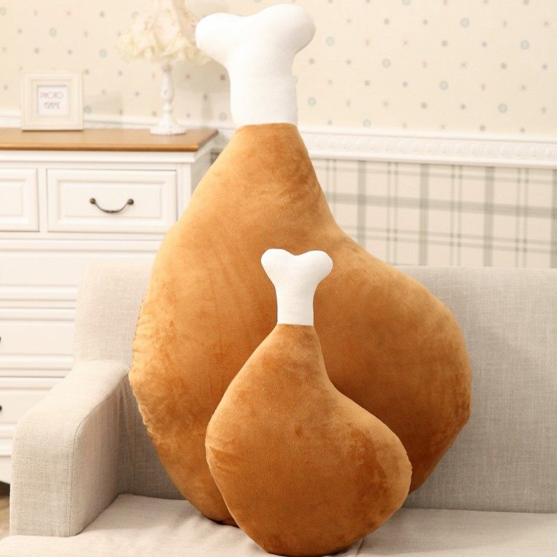 Shake-up big chicken leg bed to accompany you to sleep with pillow plush toy cloth doll paparazzi pillow cute girl doll