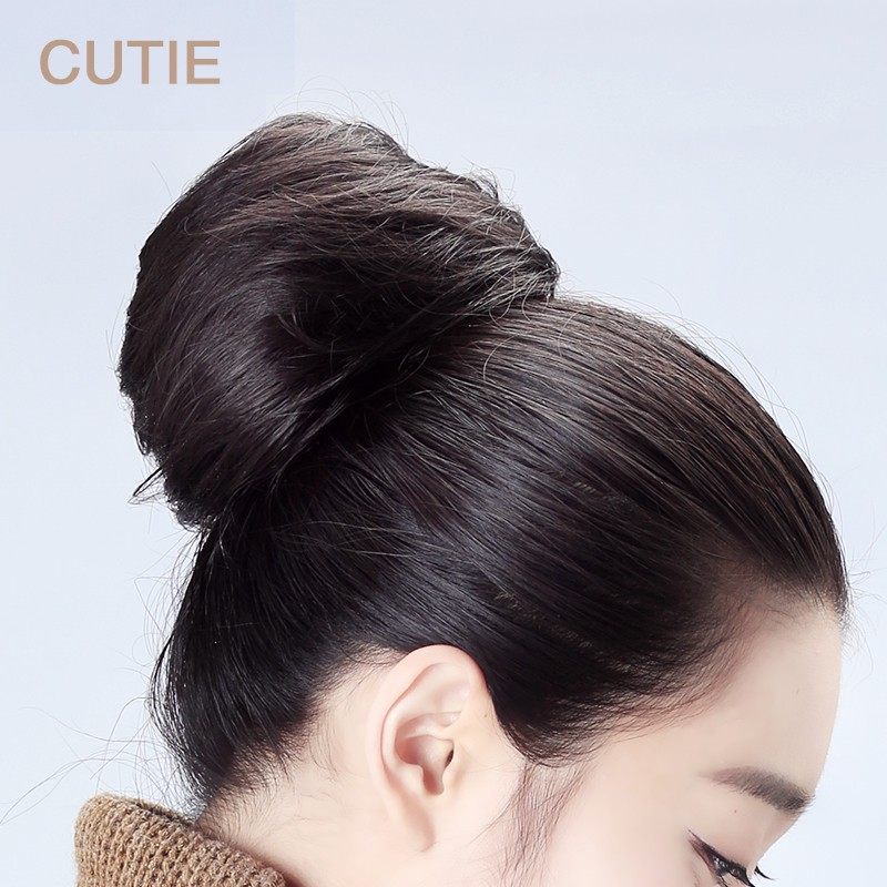 Petit Didi simulation hair bag ball head wig bag female dish hair circle dermato fluffy wig bag