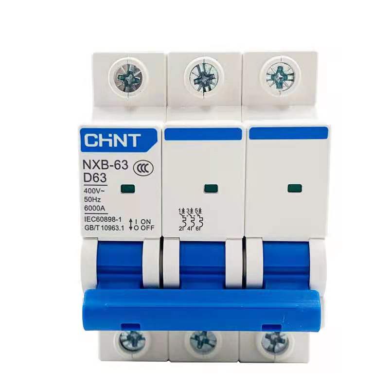 CHINT air switch air open DZ47 new NXB-63 3P D type power type circuit breaker
