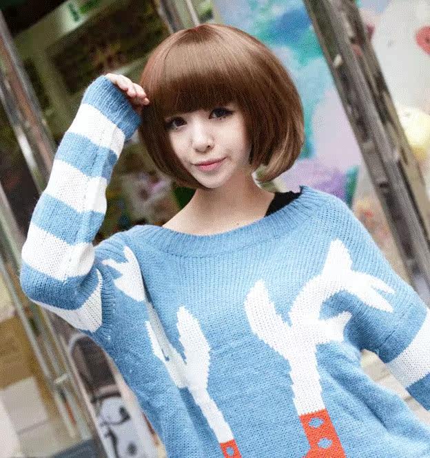 Perruque cheveux raides Court - Ref 2612378 Image 8