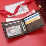 Septwolves, мужской бумажник, из натуральной кожи, подарок на день рождения