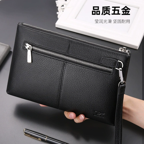 Septwolves, вместительная и большая сумка с петлей на руку для отдыха, кожаная маленькая сумка клатч, бумажник, из натуральной кожи