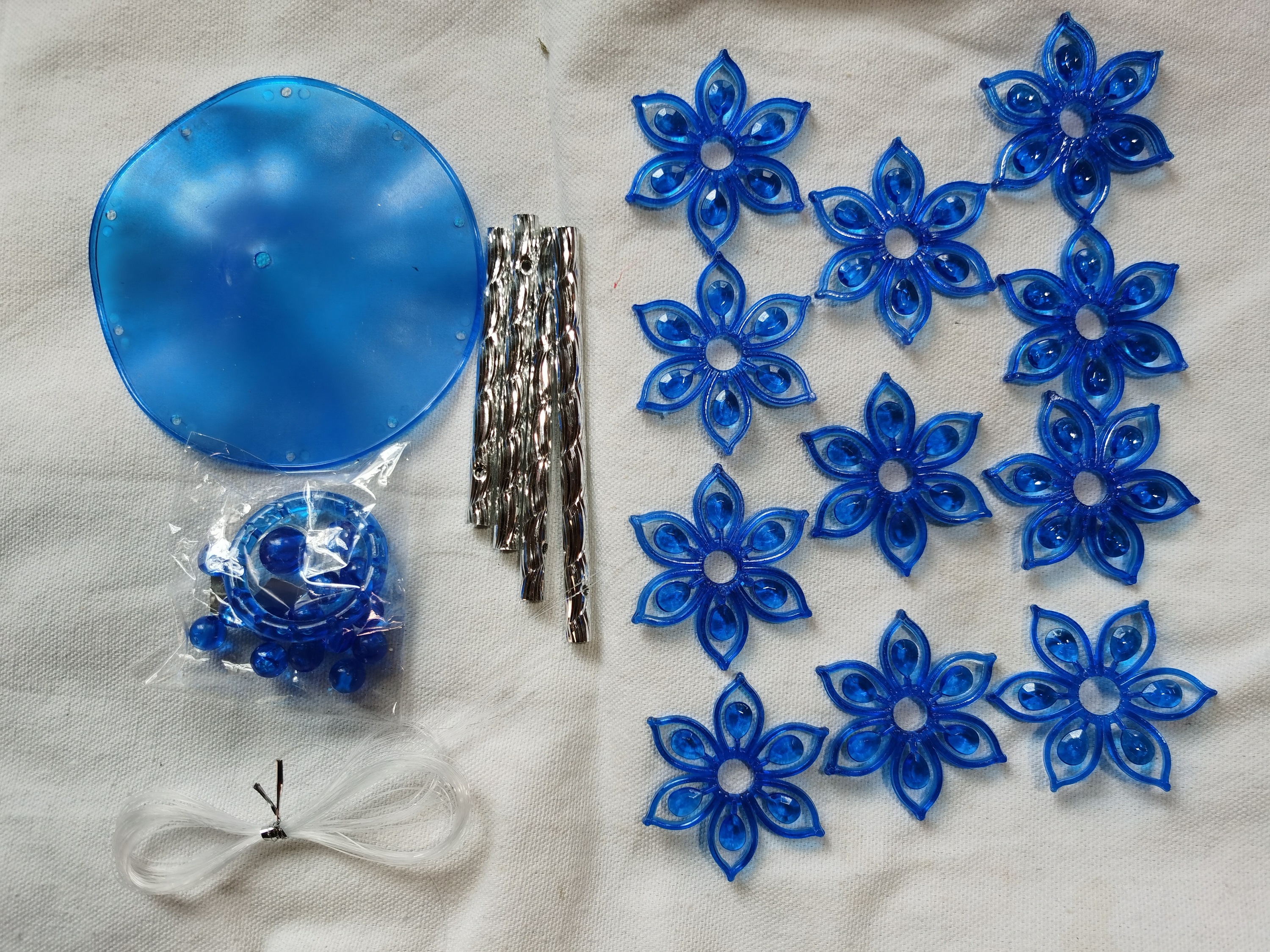 Cross Border Acrylic Pure Manual Labor Art Class Teaching Materials Small Wind Bells Decoration DIY Warm Field Materials Bag Kini