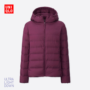 249元包邮  优衣库UNIQLO 女装 高级轻型羽绒无缝连帽外套 400712
