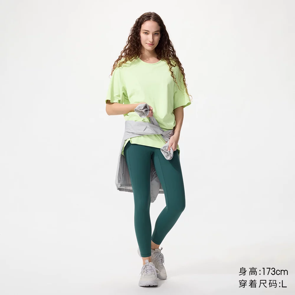 Uniqlo, дышащая футболка, с коротким рукавом, впитывает пот и запах, быстросохнущая