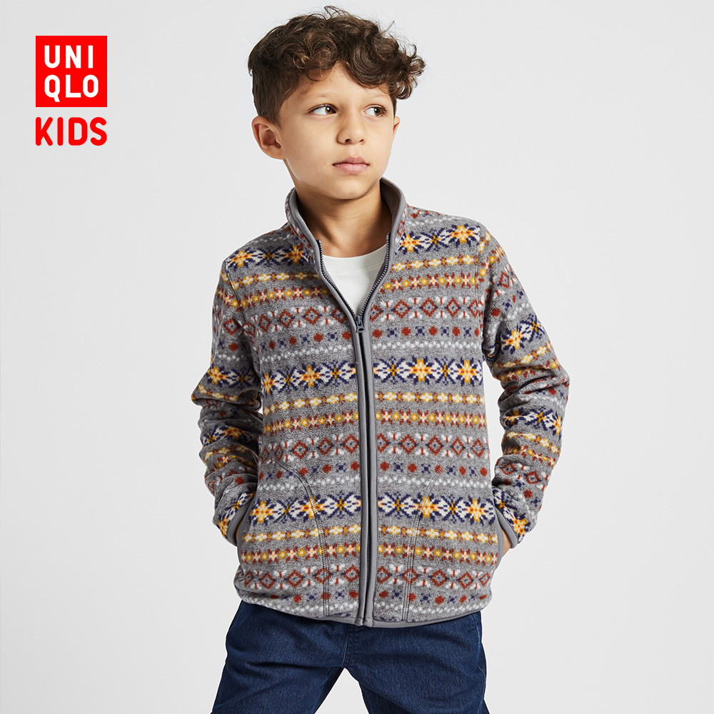 Kids / Boys / Girls Printed Polar Fleece Zip Jacket (Long Sleeve) 420974 UNIQLO