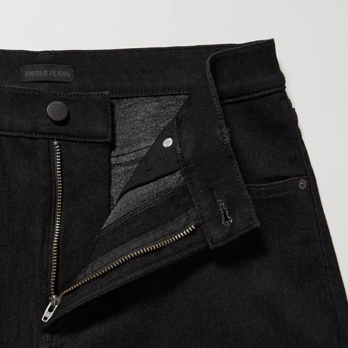 Мужские теплые джинсы HEATTECH приталенного кроя UNIQLO, можно стирать 459692 450250