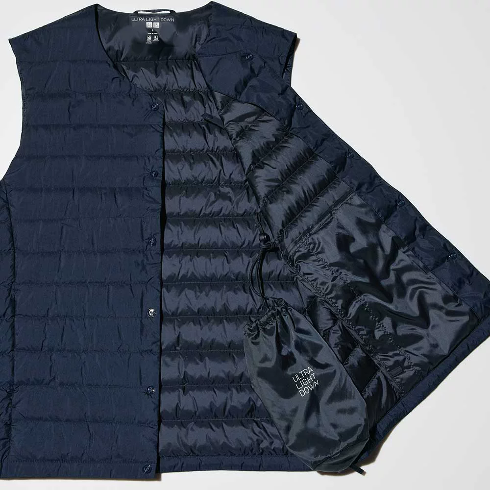 Uniqlo, handheld vest with down