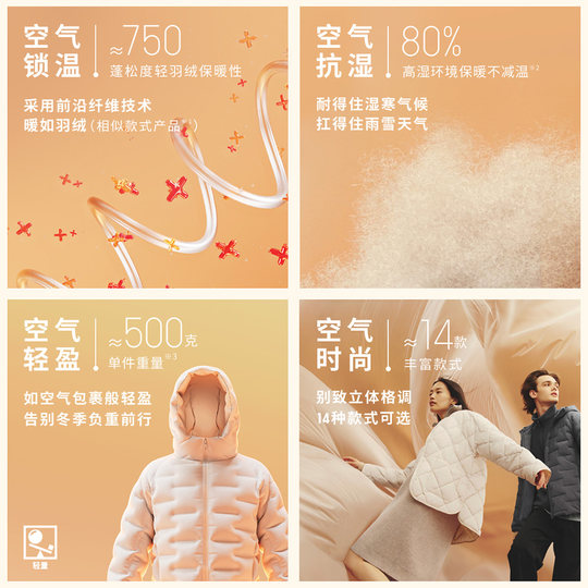 Uniqlo Damen PUFFTECH Air Cotton Kapuzenjacke 469871