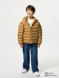 Детская одежда Uniqlo для мальчиков и девочек PUFFTECH, одежда из воздушного хлопка, куртка с капюшоном, которую можно стирать в машине, новый стиль 478123