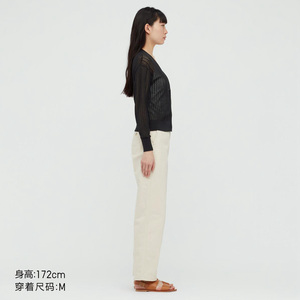 优衣库 女装 全棉针织短开衫 437574 UNIQLO