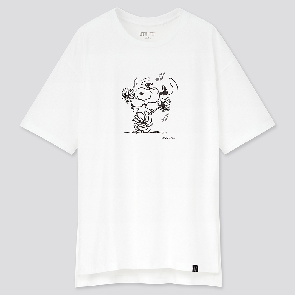 00 & WhiteUniqlo   Women's wear ( UT )   PEANUTS   Vintage printing T-shirt ( Snoopy Short sleeve ) 436172