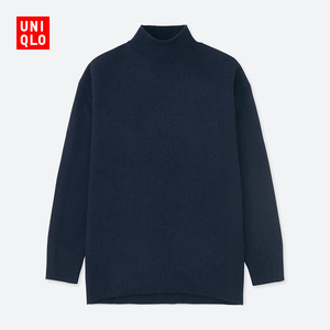 149元   优衣库UNIQLO 女装 柔软羊仔毛高领针织长衫(长袖) 411231