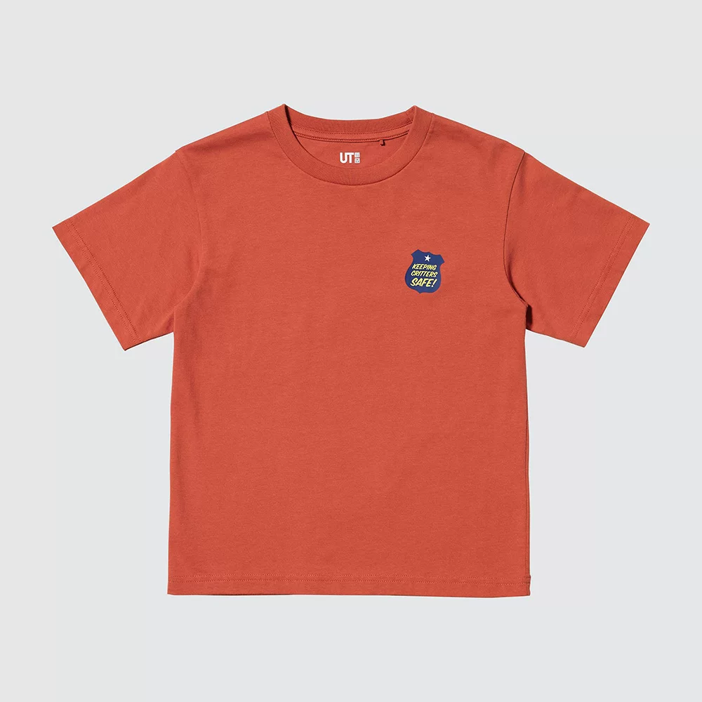 Детская одежда Uniqlo для мальчиков и девочек UT ZOOTOPIA принтованные футболки с коротким рукавом Zootopia 485335