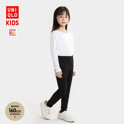 Uniqlo Weiming Heattech Heattech Black Technology Теплые детские малабы/плотные брюки 453472/453468