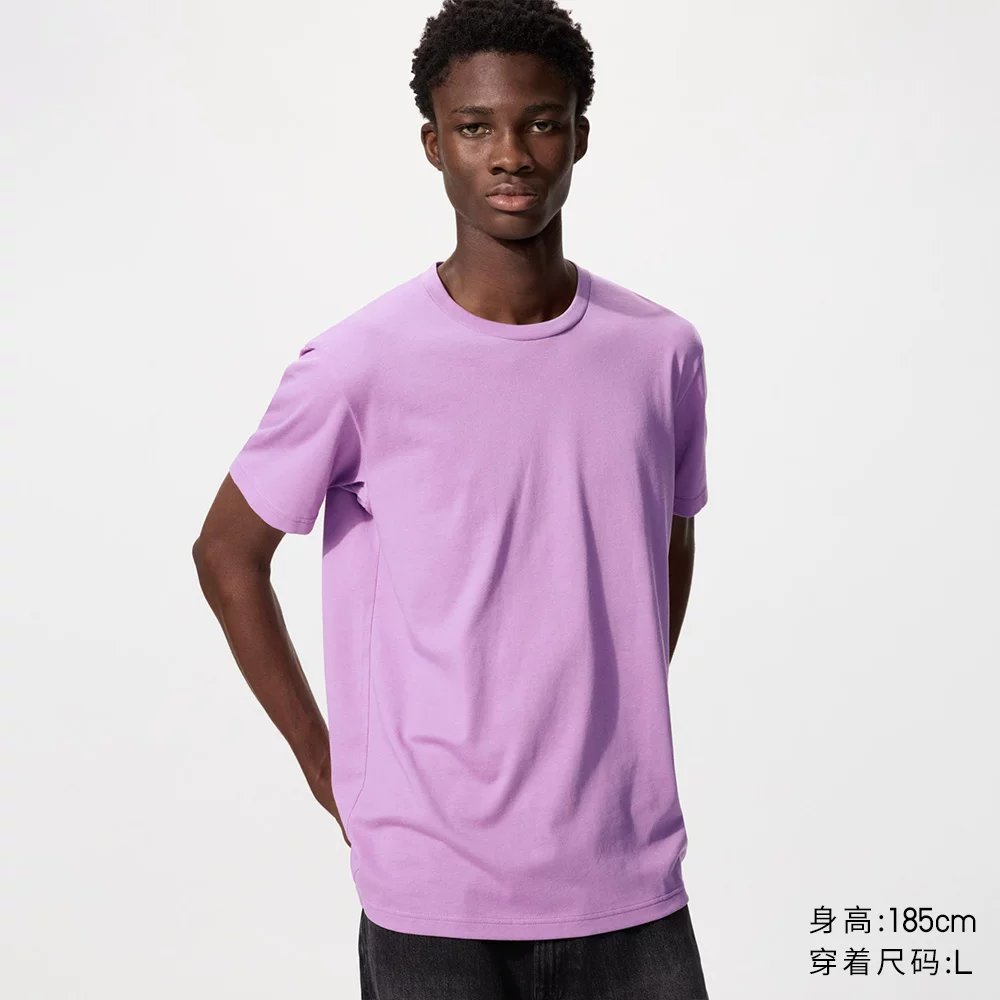 Футболка Uniqlo мужская и женская быстрая сушка круглый вырез/короткий рукав 26 весна-лето новый стиль 482300
