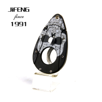 Monsoon JiFeng Cigar Cutter Cigar Cutter Cigar Cut Portable Creative Gift Sharp with Leather Case