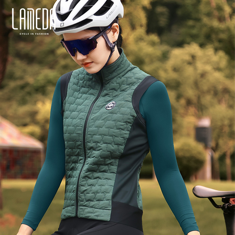 Lamparda windproof warm riding horse chia cotton suit vest men and women grabbing suede self-road climbing car blouses winter
