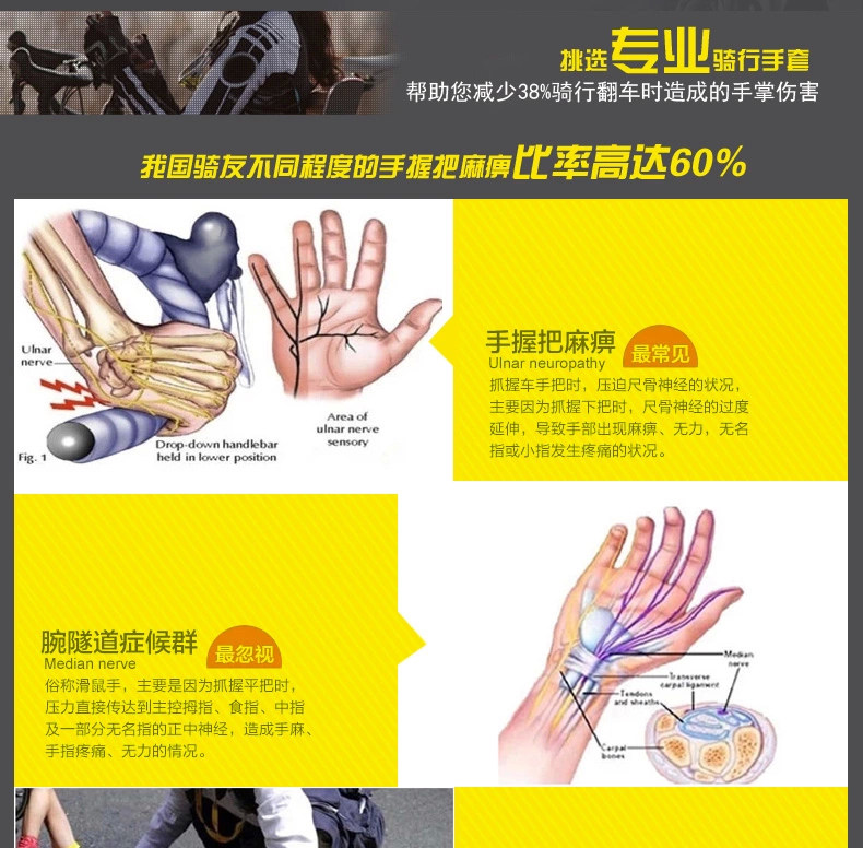 Gants pour vélo mixte - Ref 2247518 Image 8