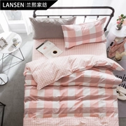 Bông sinh viên ký túc xá quilt cover giường đơn bộ ba bộ đồ giường trẻ em sheets 1.2 m bộ đồ giường cotton