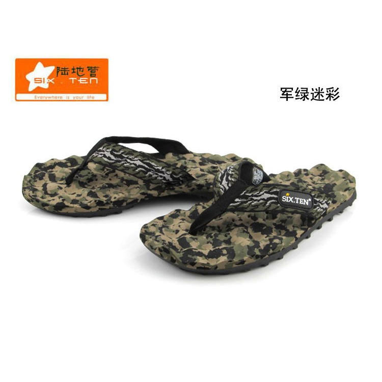 Outdoor Leisure Flip-Flops with Wave Massage, Shock-Absorbing Soft Soles, Beach Shoes, Rubber Non-Slip, Wear-Resistant and Drainage