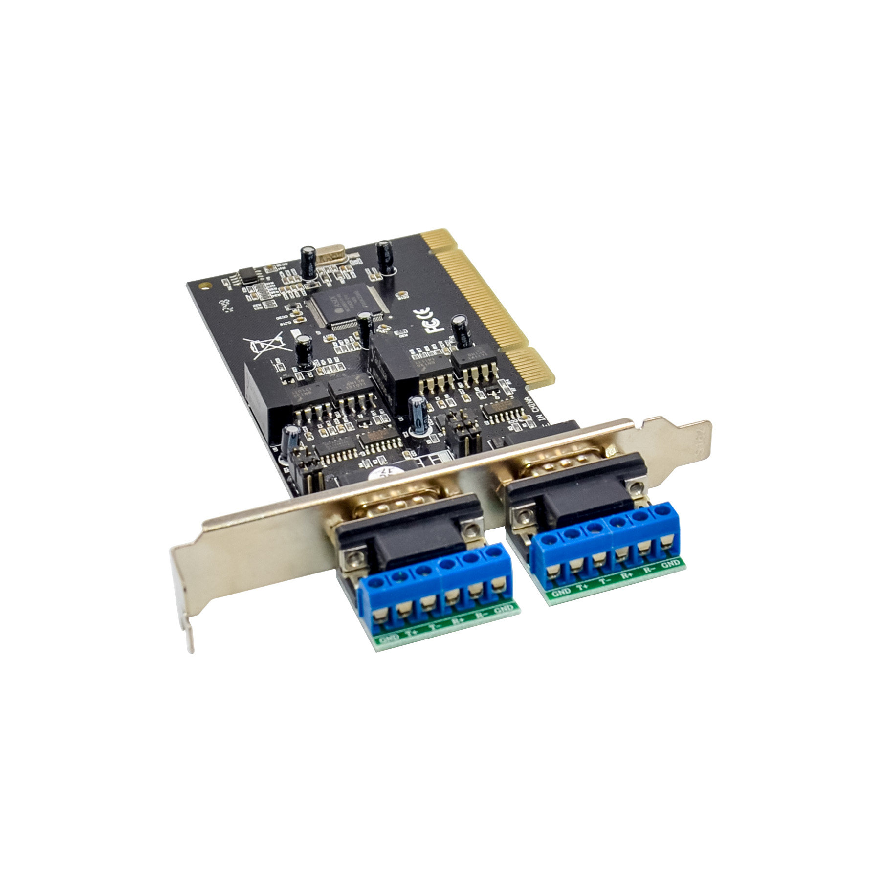 pci to 422485 computer serial port expansion card photoelectric isolation industrial grade DB9 multi-user card anti-surge high-speed