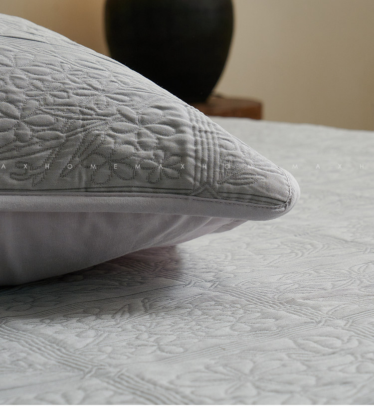 Натяжная простыня fitted sheet | 天丝棉床笠枕套三层提花柔软凉席厚实三件套四季