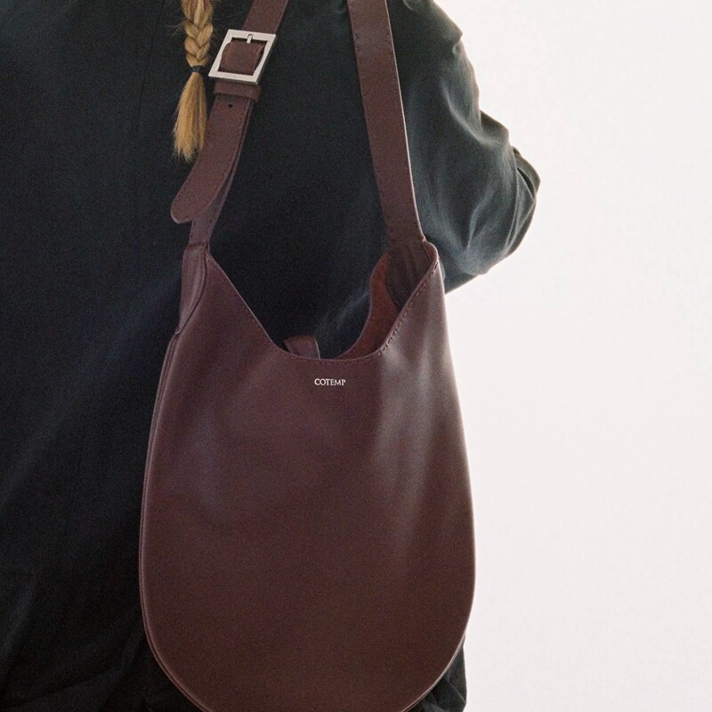 Cotemp Unda Slim Hobo 26Fw New Style Distressed Square Buckle Adjustable Commuter Shoulder Bag