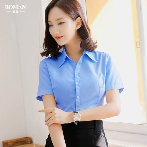 Летняя белая рубашка, лонгслив, короткий рукав, V-образный вырез, с рукавом, в корейском стиле