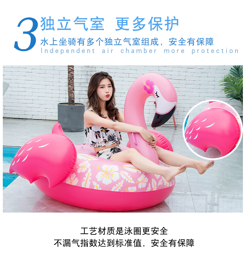 Quá khổ bơm hơi kỳ lân gắn tôm hùm cá voi đen bơi vòng trắng thiên nga flamingo cá voi xanh vịt vàng nổi hàng giường - Cao su nổi phao tập bơi cho bé
