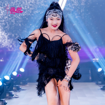 Winnies new sling tassel dress performance dance clothing for women adult Latin dance performance examination competition clothing