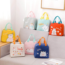 New Cartoon Thickened Aluminum Box Lunch Bag Upper Class Insulation Lunch Bag Hand Zipped Convenient Lunch Box Bag