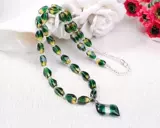 Двухцветное ожерелье с косичкой, модная подвеска для матери, подарок на день рождения