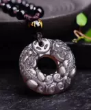 Натуральный защитный амулет, пряжка, этническая подвеска подходит для мужчин и женщин, имитация льда, этнический стиль