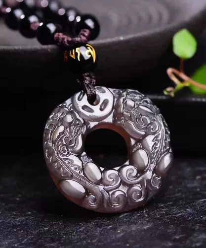 Натуральный защитный амулет, пряжка, этническая подвеска подходит для мужчин и женщин, имитация льда, этнический стиль