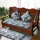 Đệm sofa gỗ gụ Trung Quốc tùy chỉnh đệm ba người đệm dày chống trượt đệm vòng Taishi đệm ghế nệm ngồi ghế