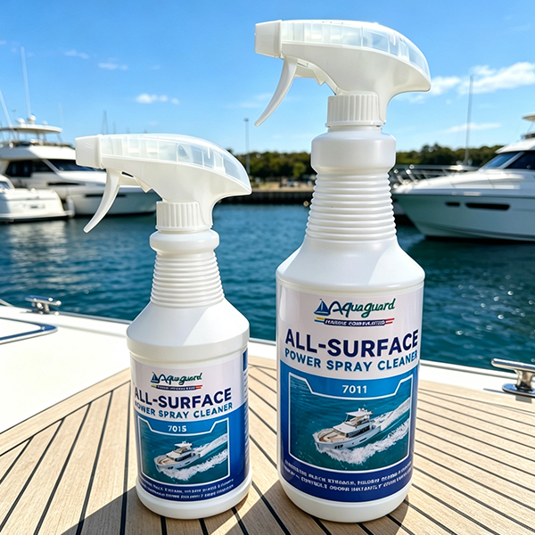 Aquaguard Marine All-Purpose Cleaner Yacht Gel Coat Fender Black Mark Stain Removal Maintenance Spray