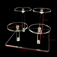 Прозрачные два -слойные 4 кабинки