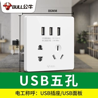 Белый USB пять шеста