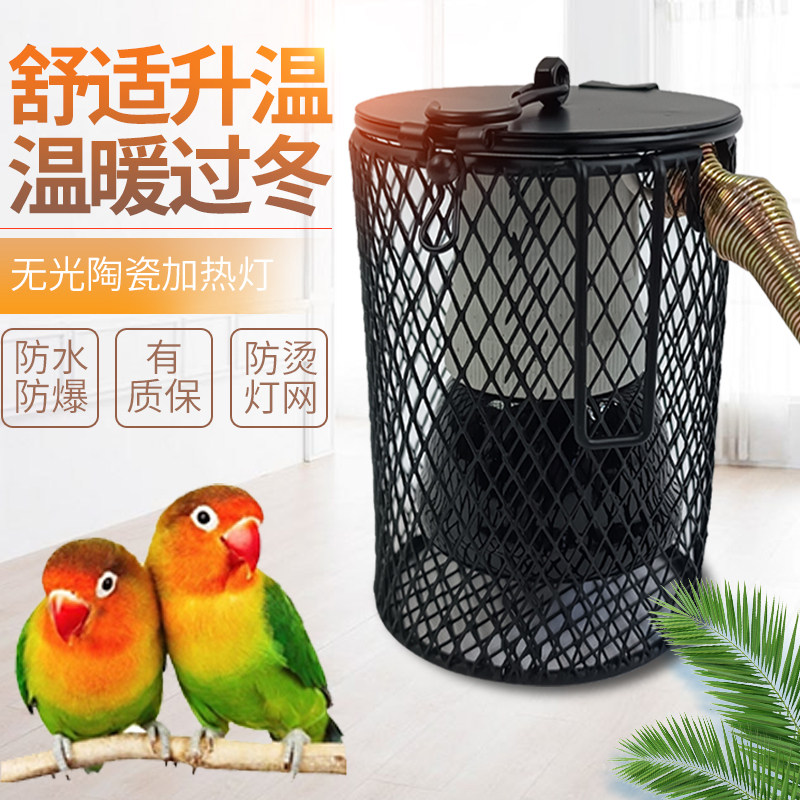 鹦鹉保温灯过冬神器玄凤鸟用鸟笼鹦鹉取暖器取暖灯无光陶瓷加热灯