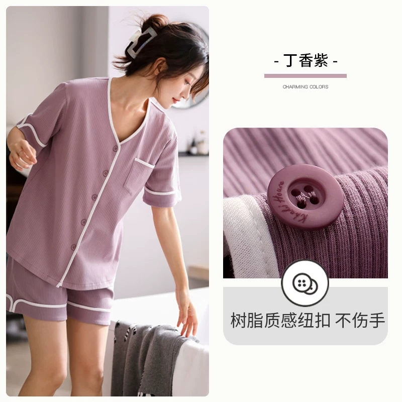 Пижама для отдыха из семейного набора Summer pijama, тонкие шортики, кардиган, комплект, с коротким рукавом