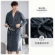 A936335-Men Robe-Gray Lan-Dark Grid