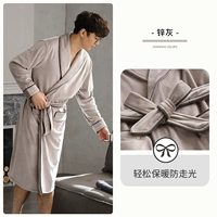 936484-Халат мужской-цинк серо-однотонный