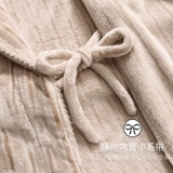 家乐芬 Мужская пижама, демисезонный зимний коралловый бархатный флисовый фланелевый банный халат, увеличенная толщина