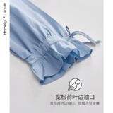 Пижама, демисезонная юбка, тонкий шелковый японский милый лонгслив для принцессы