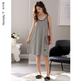 Пижама, летняя юбка, хлопковая тонкая милая сексуальная майка без рукавов, эффект подтяжки