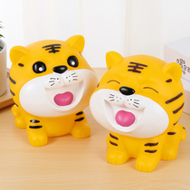 Large number of tiger years Zodiac tiger deposit money pot Childrens boys and boyschildren and boys Cartoon Network Red Money Pot can be new 2021